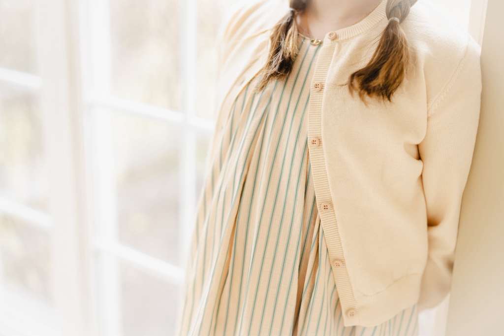 Peach cardi